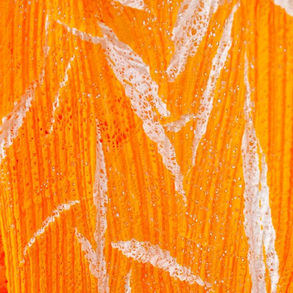 Issey Miyake Pleated Mesh Orange Jacket - Picture 8 of 8